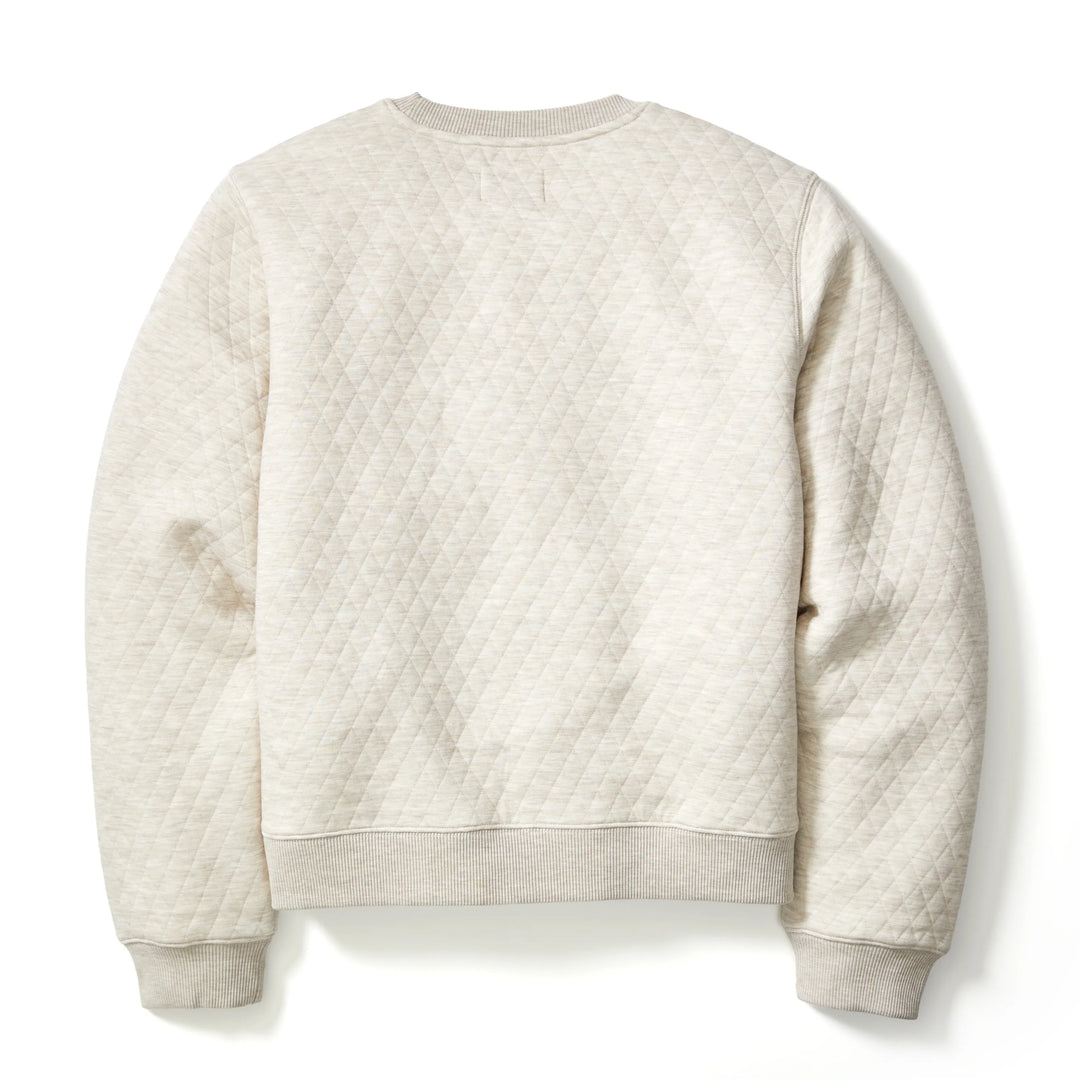 Women's Corbet Quilted Crewneck | Oat