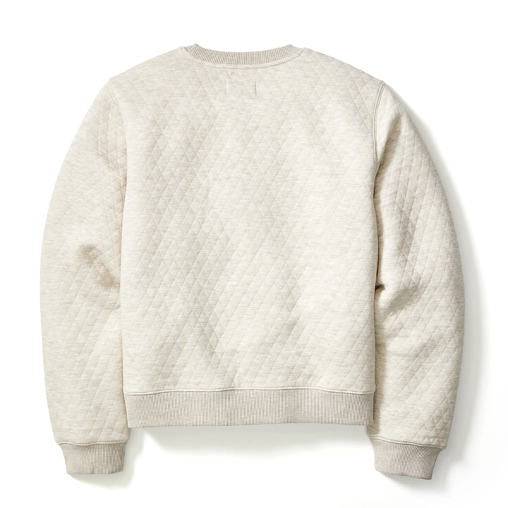 Women's Corbet Quilted Crewneck | Oat