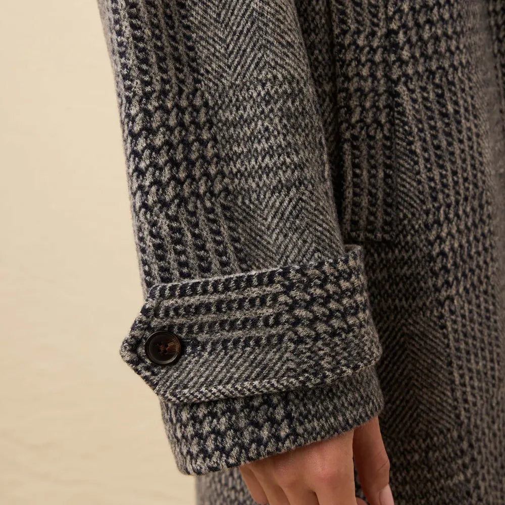 Atlantic Knit Coat - Moontide Glen Plaid