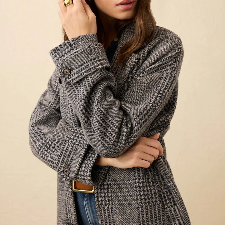 Atlantic Knit Coat - Moontide Glen Plaid