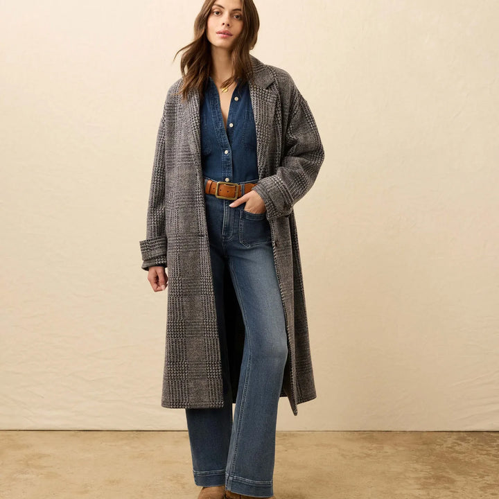 Atlantic Knit Coat - Moontide Glen Plaid