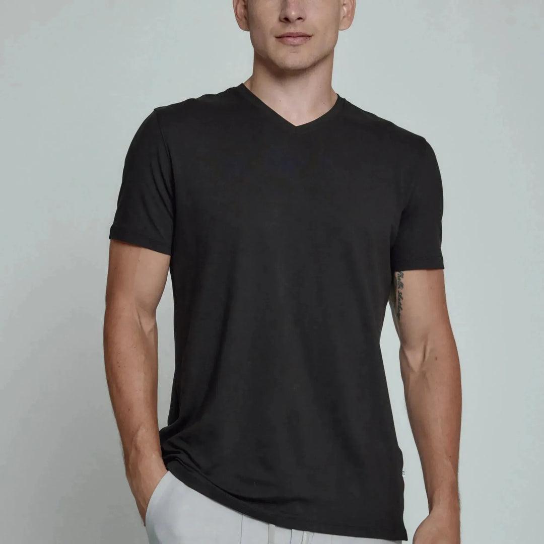 Core V-Neck Tee | Black