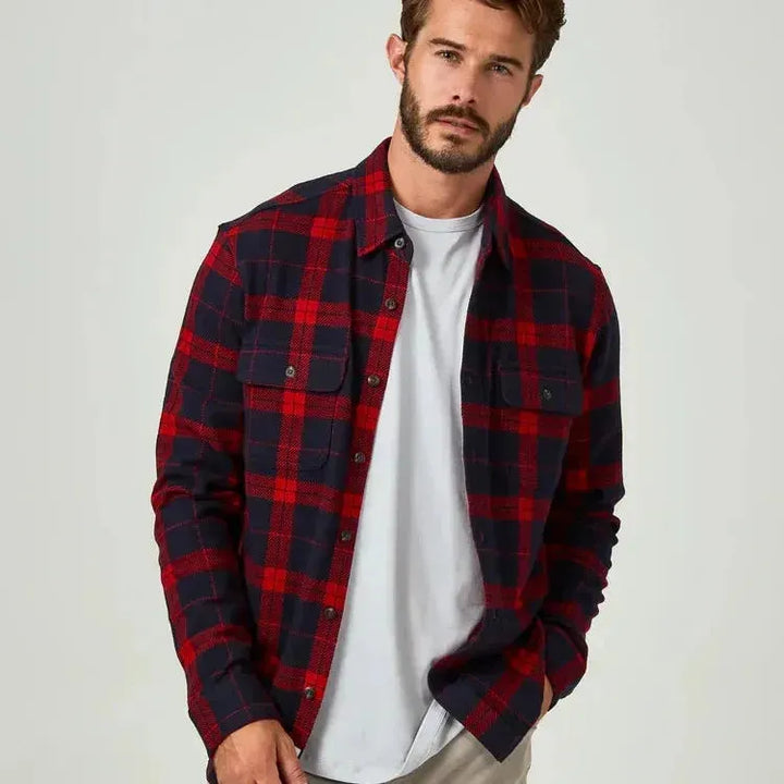 Generation 4-way Stretch Shirt | Red Plaid