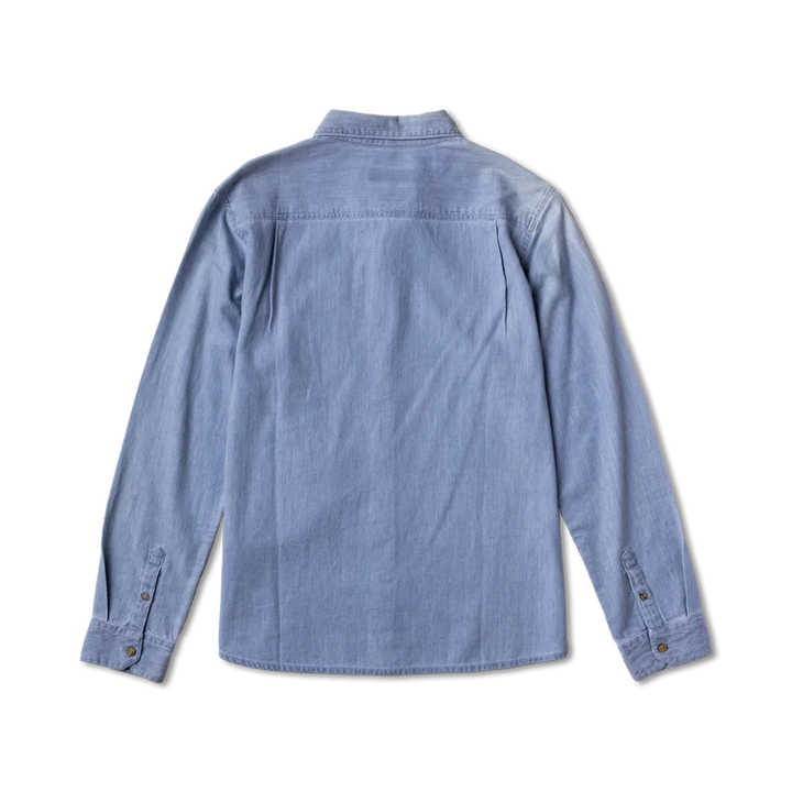Scholar Chambray Button Up Shirt | Bleached