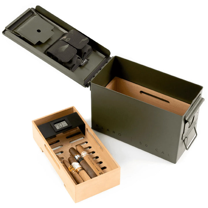 The Smoke Can Humidor | Green 50 Cal