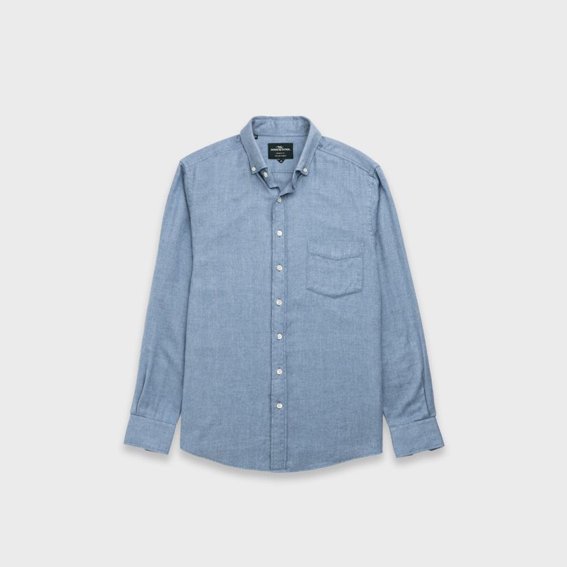 Barrhill Sports Fit Shirt | Chambray