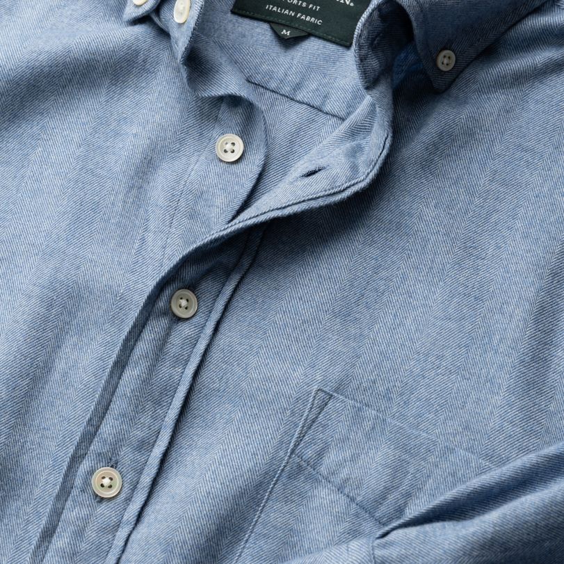 Barrhill Sports Fit Shirt | Chambray