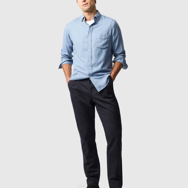 Barrhill Sports Fit Shirt | Chambray