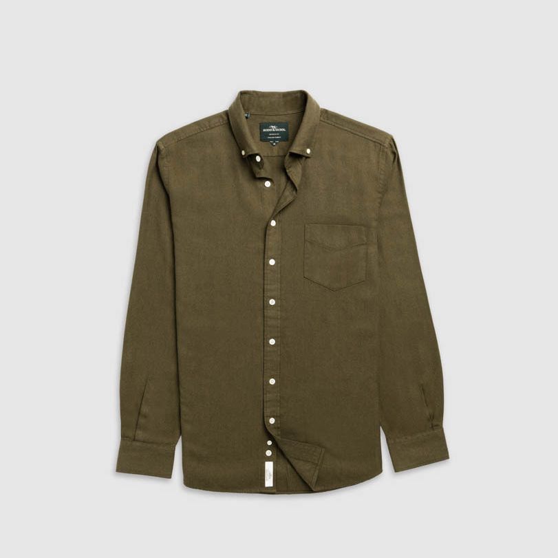 Barrhill Sports Fit Shirt | Khaki