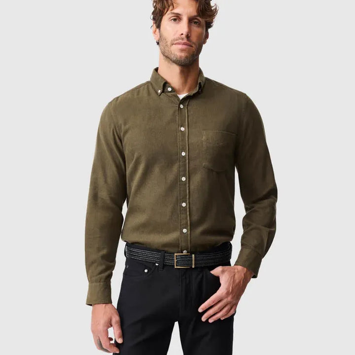Barrhill Sports Fit Shirt | Khaki