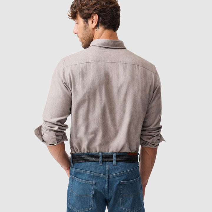 Barrhill Sports Fit Shirt | Taupe