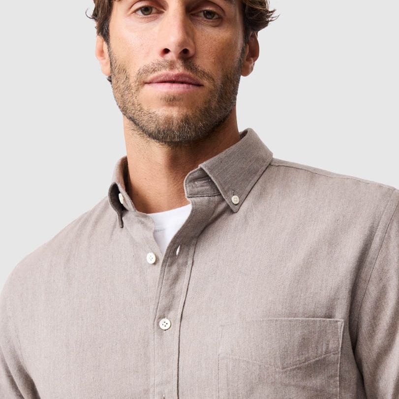 Barrhill Sports Fit Shirt | Taupe