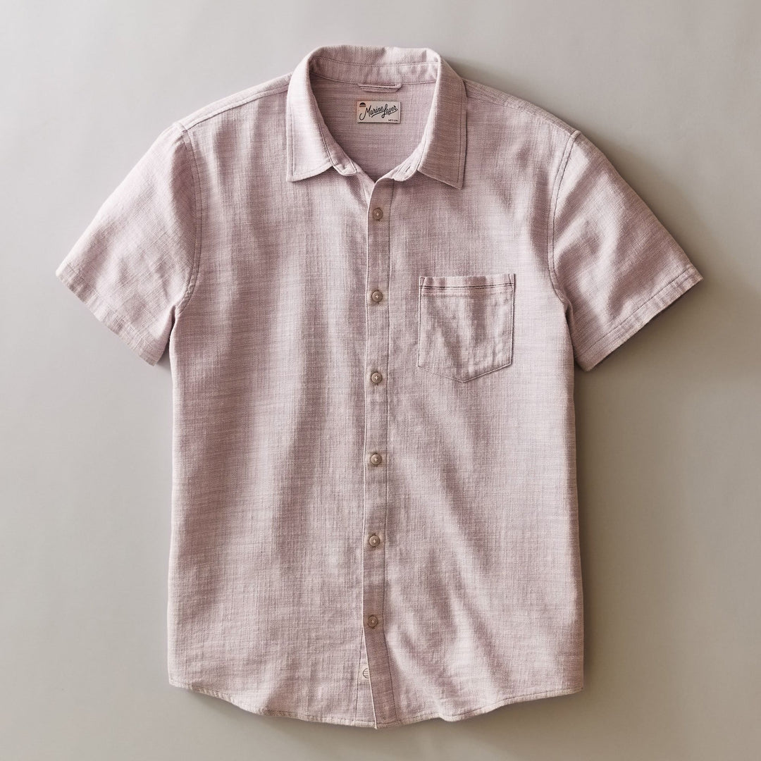 Stretch Selvage Short Sleeve Shirt | Lavender