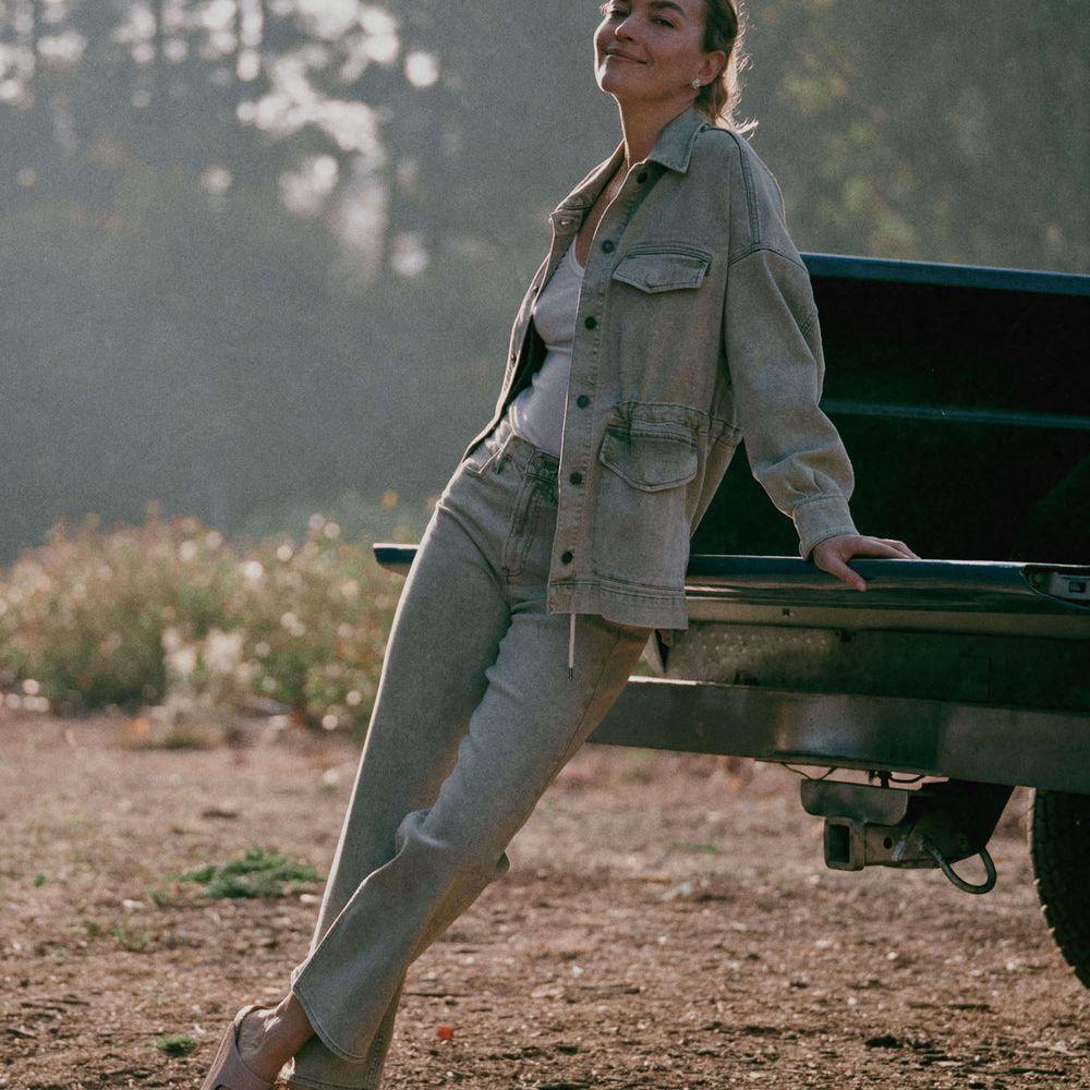 Sunwashed Denim Utility Jacket