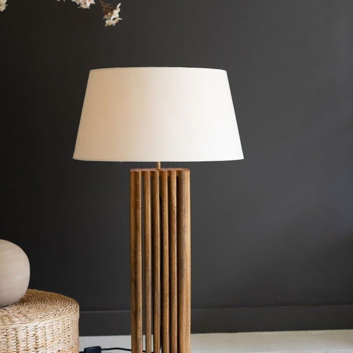 Wooden Spindles Table Lamp