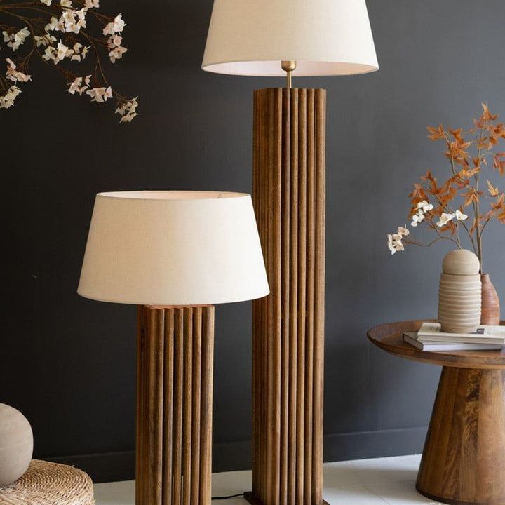 Wooden Spindles Table Lamp