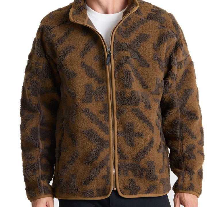 Campover Jacquard Sherpa Zip Pullover