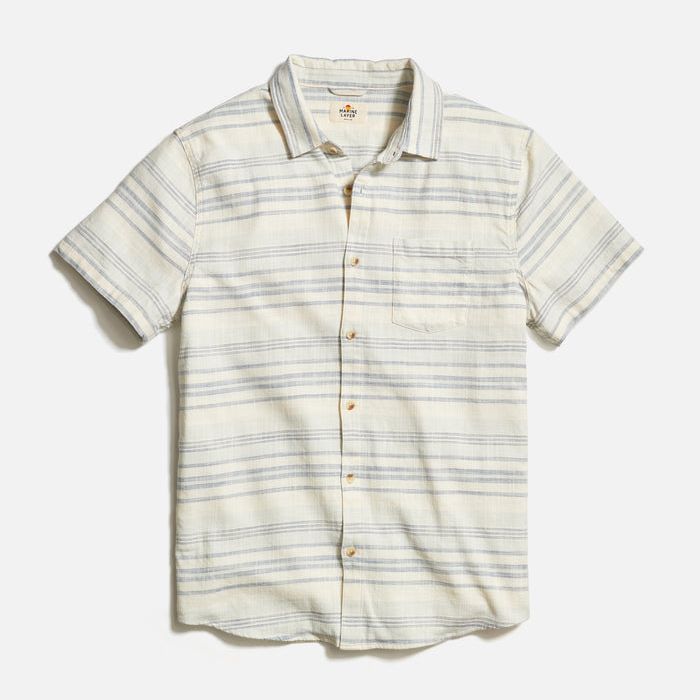 Stretch Selvage Short Sleeve | Cool Baja Stripe
