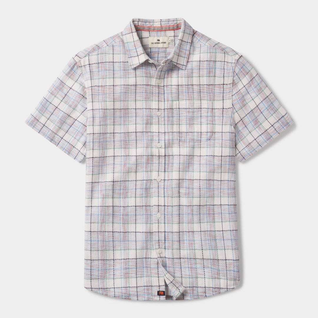 Freshwater Short Sleeve Shirt | Clear Sky Plaid