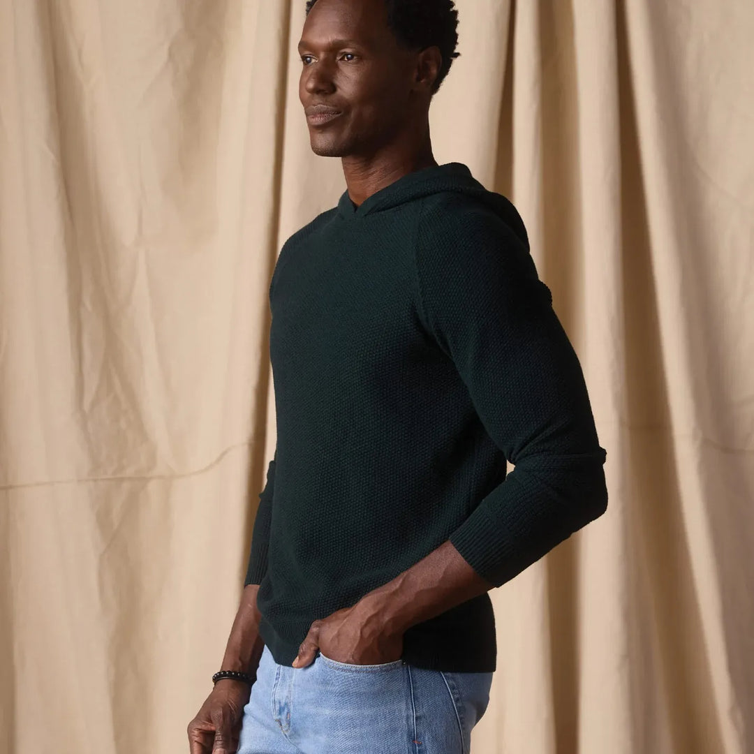 COOLMAX® Textured Hoodie | Varsity Green