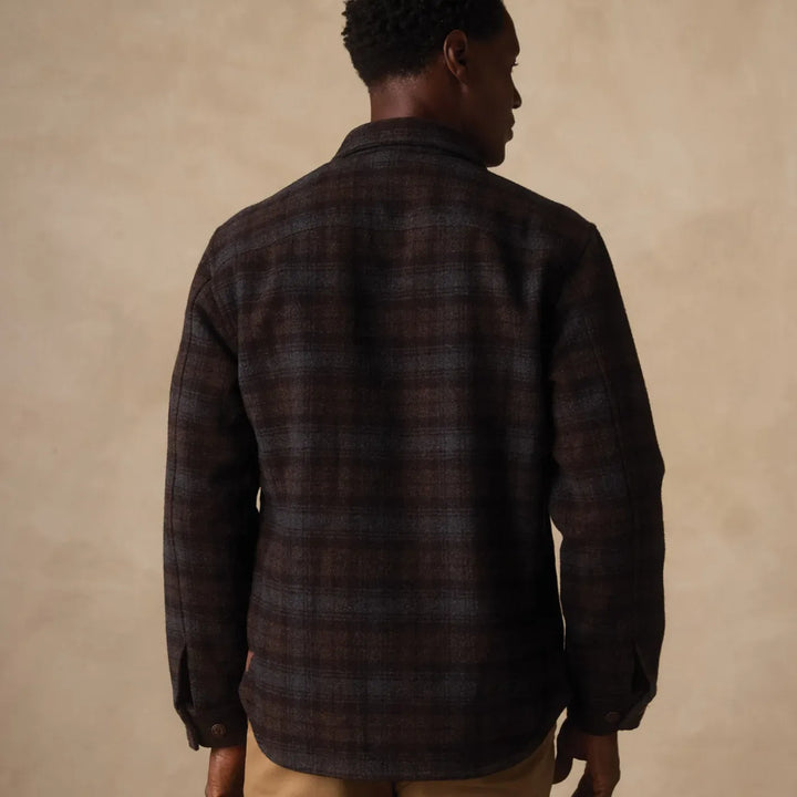 Brightside Flannel Lined Workwear Jacket | Brown Plaid