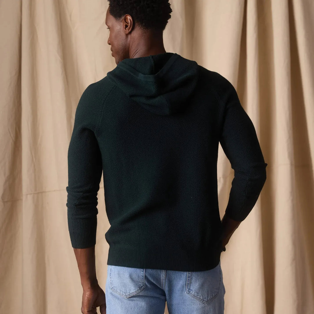 COOLMAX® Textured Hoodie | Varsity Green