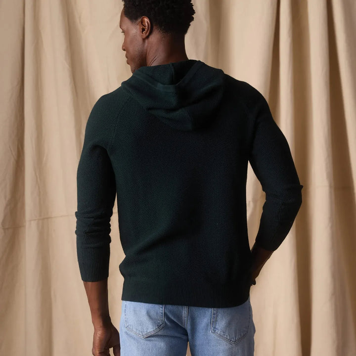 COOLMAX® Textured Hoodie | Varsity Green
