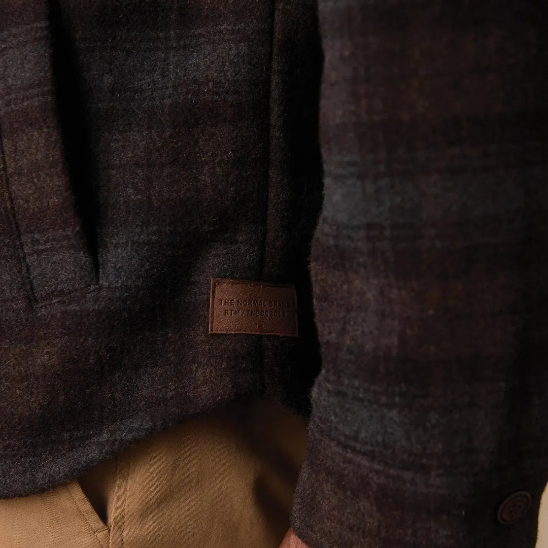 Brightside Flannel Lined Workwear Jacket | Brown Plaid