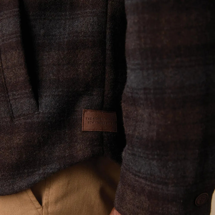 Brightside Flannel Lined Workwear Jacket | Brown Plaid