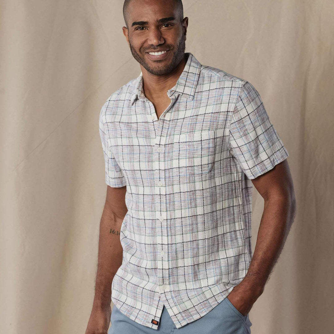 Freshwater Short Sleeve Shirt | Clear Sky Plaid