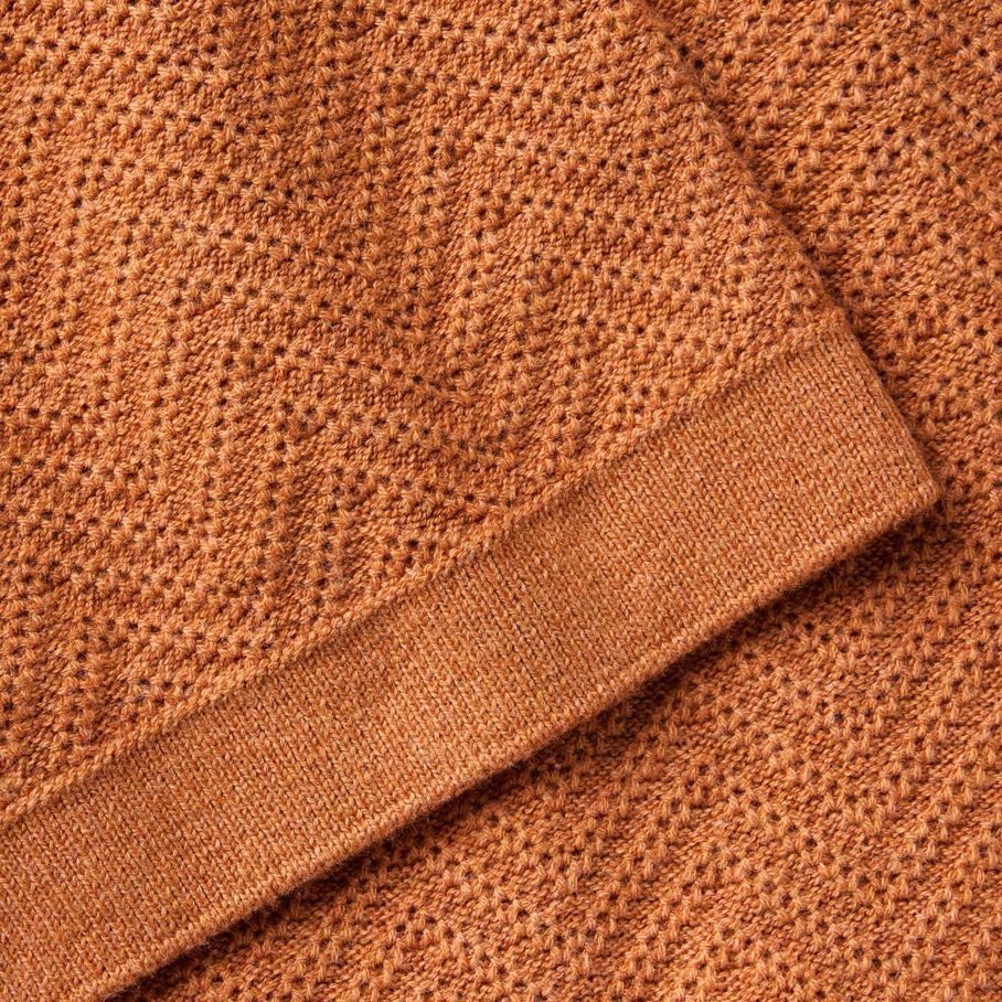 The Button Down Polo | Desert Herringbone