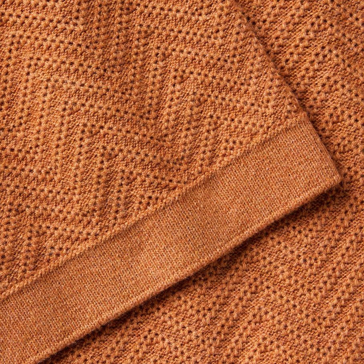 The Button Down Polo | Desert Herringbone