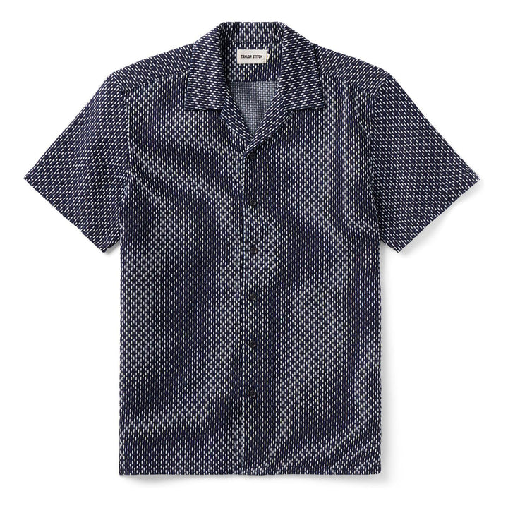 The Davis Shirt | Indigo Raindrop Sashiko
