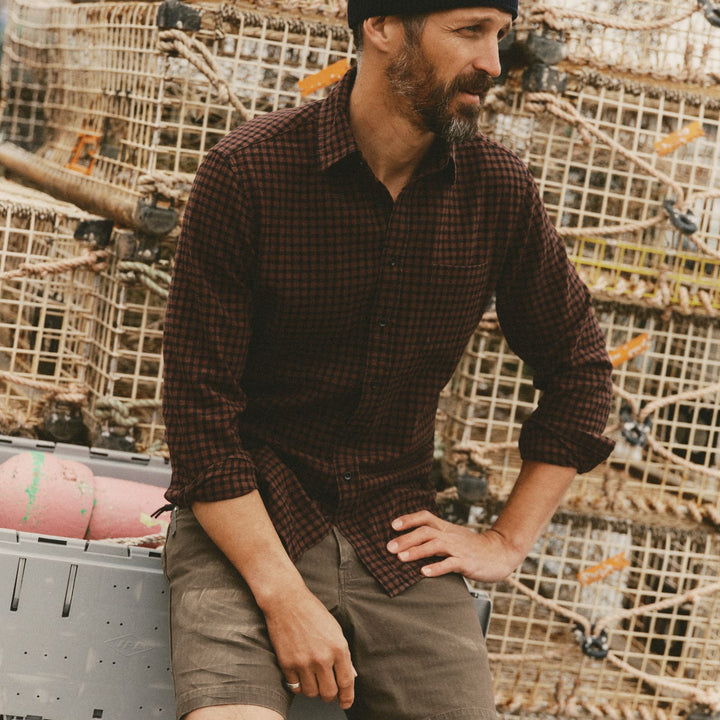 The California Shirt | Black Cherry Gingham