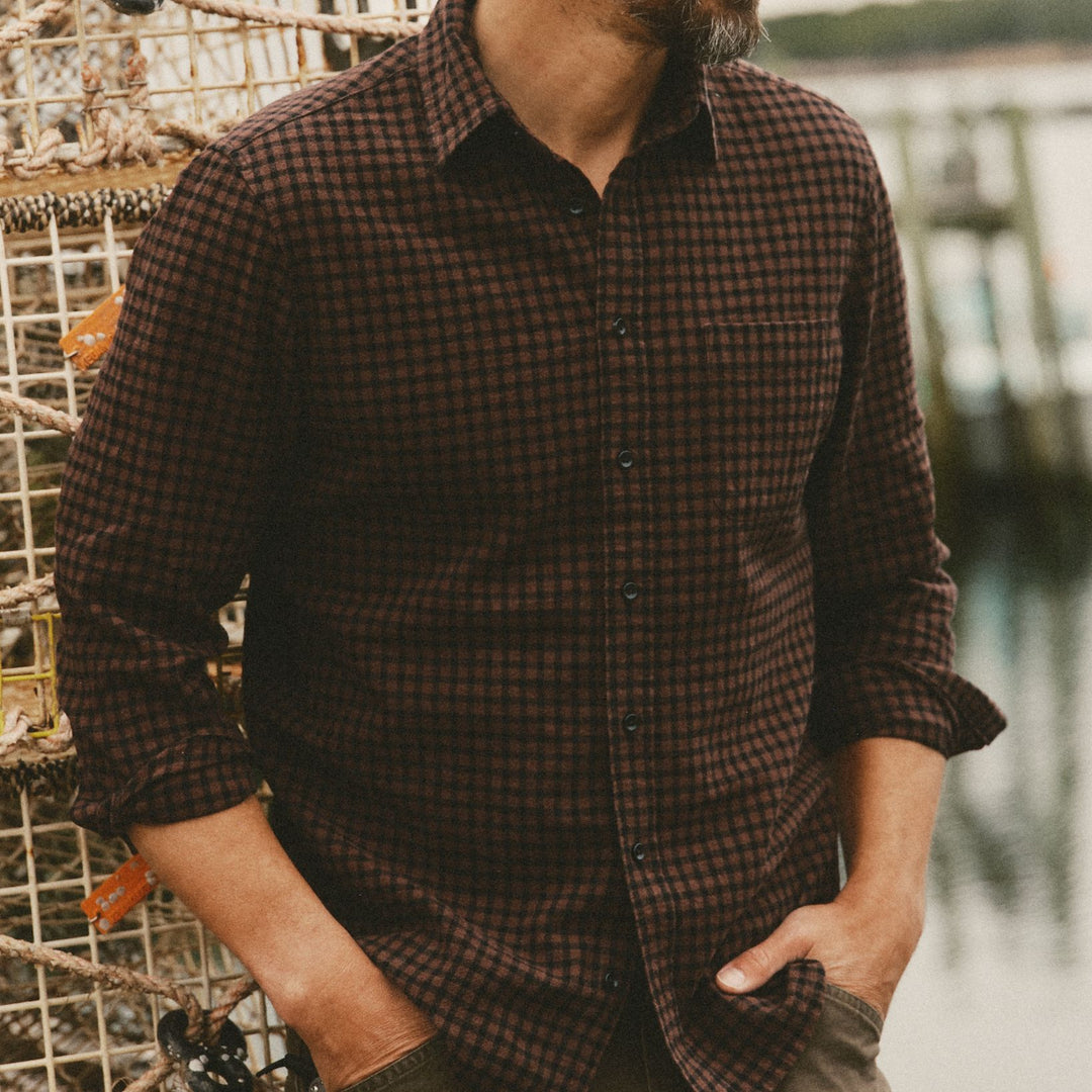 The California Shirt | Black Cherry Gingham