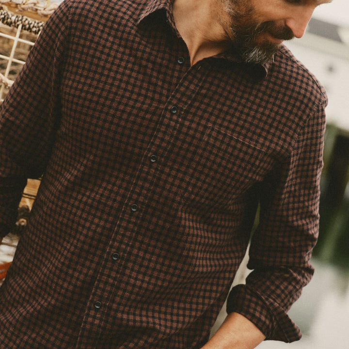 The California Shirt | Black Cherry Gingham