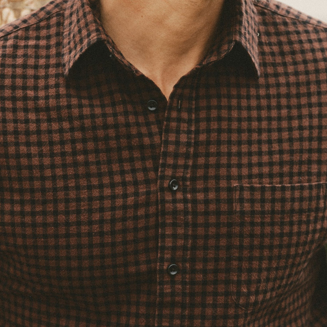 The California Shirt | Black Cherry Gingham