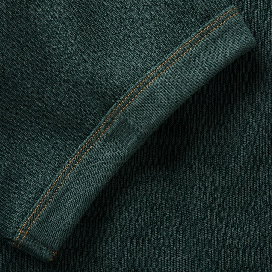 The Organic Cotton Short Sleeve Crew | Dark Forest Waffle