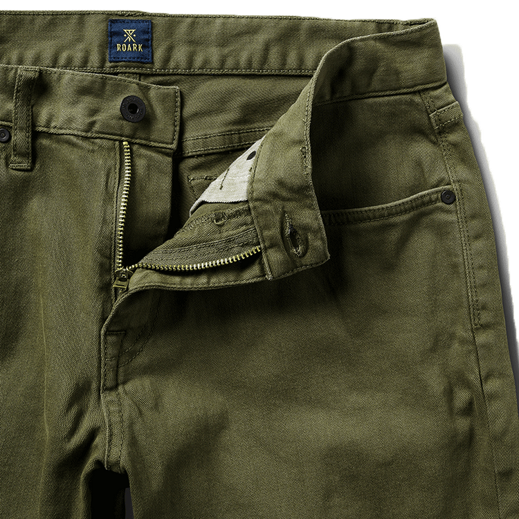 HWY 128 Straight Fit Broken Twill Jeans | Military