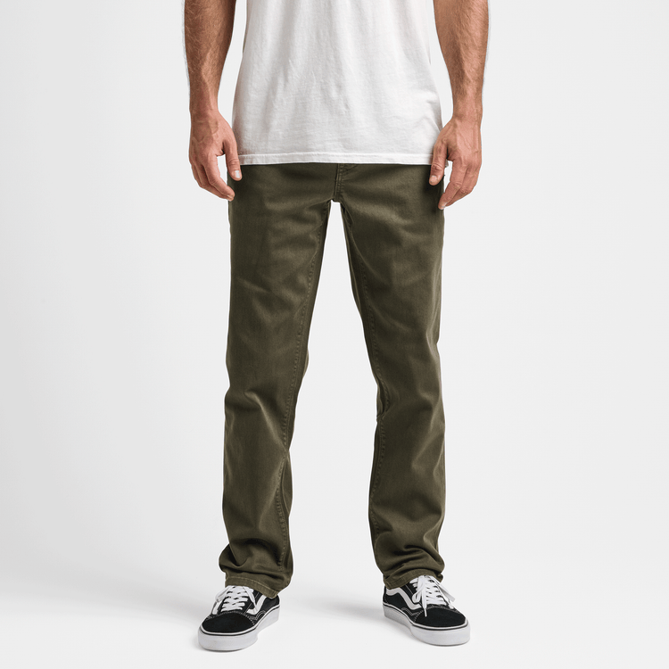 HWY 128 Straight Fit Broken Twill Jeans | Military