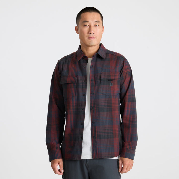 Diablo Long Sleeve Flannel | Sangria