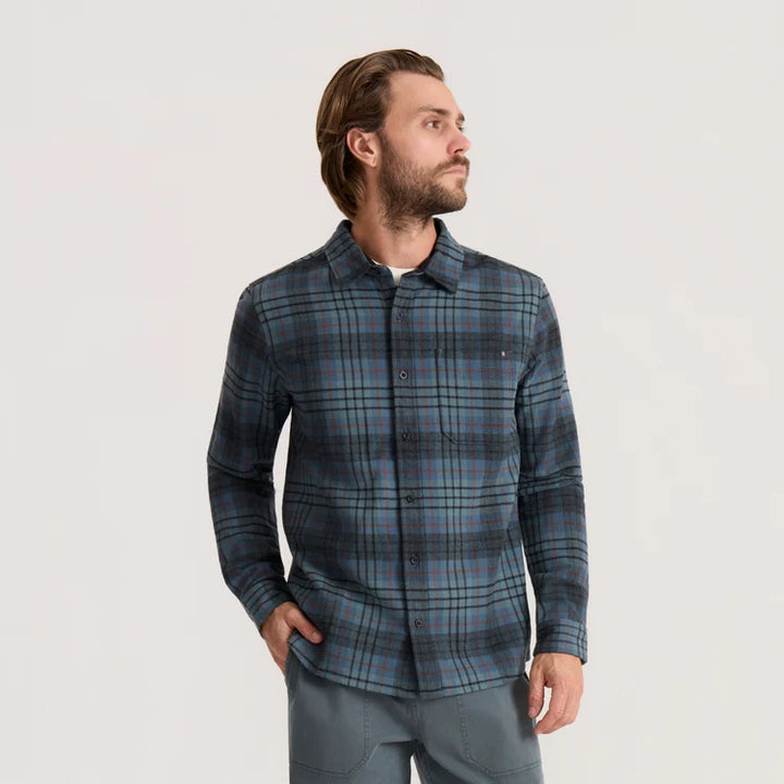 Crossroads Organic Cotton Flannel | Dark Slate