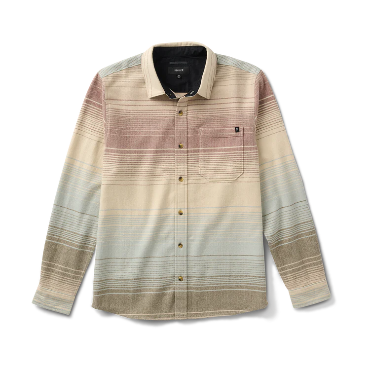 Crossroads Organic Cotton Flannel | Fossil Stripe