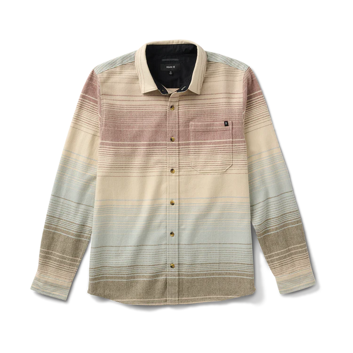 Crossroads Organic Cotton Flannel | Fossil Stripe