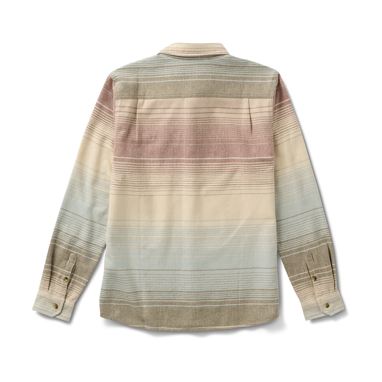 Crossroads Organic Cotton Flannel | Fossil Stripe