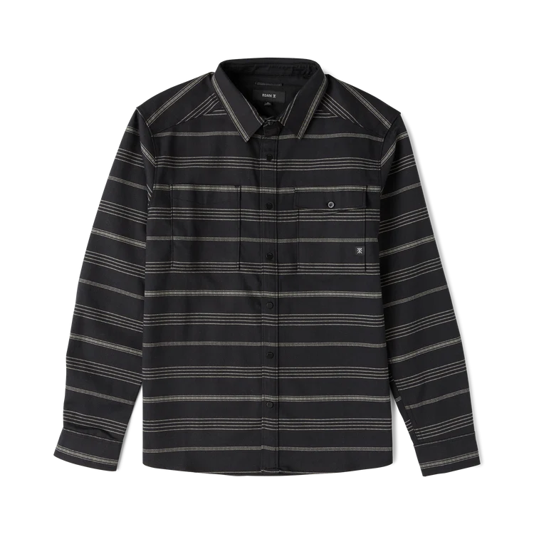 Diablo Long Sleeve Flannel | Black Stripes