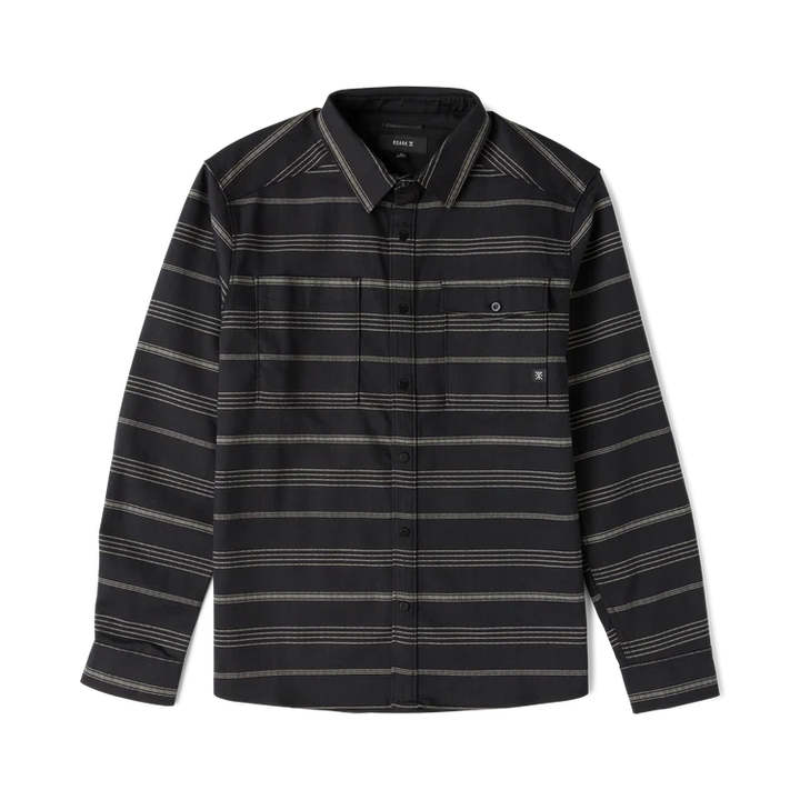 Diablo Long Sleeve Flannel | Black Stripes