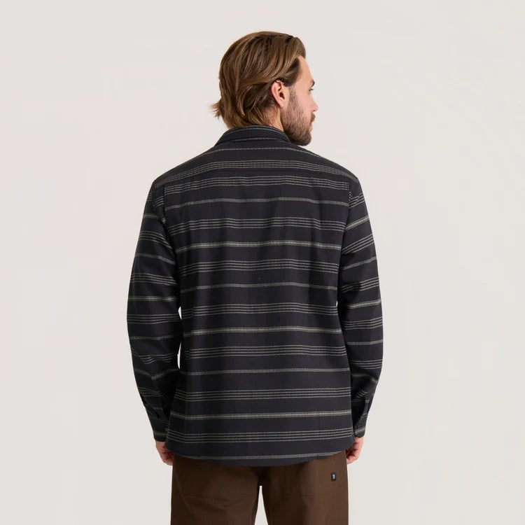 Diablo Long Sleeve Flannel | Black Stripes