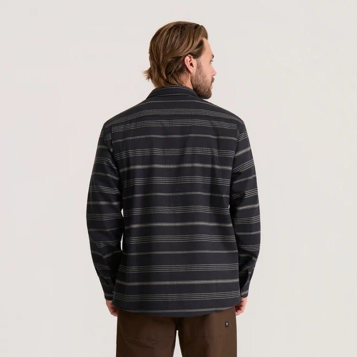 Diablo Long Sleeve Flannel | Black Stripes