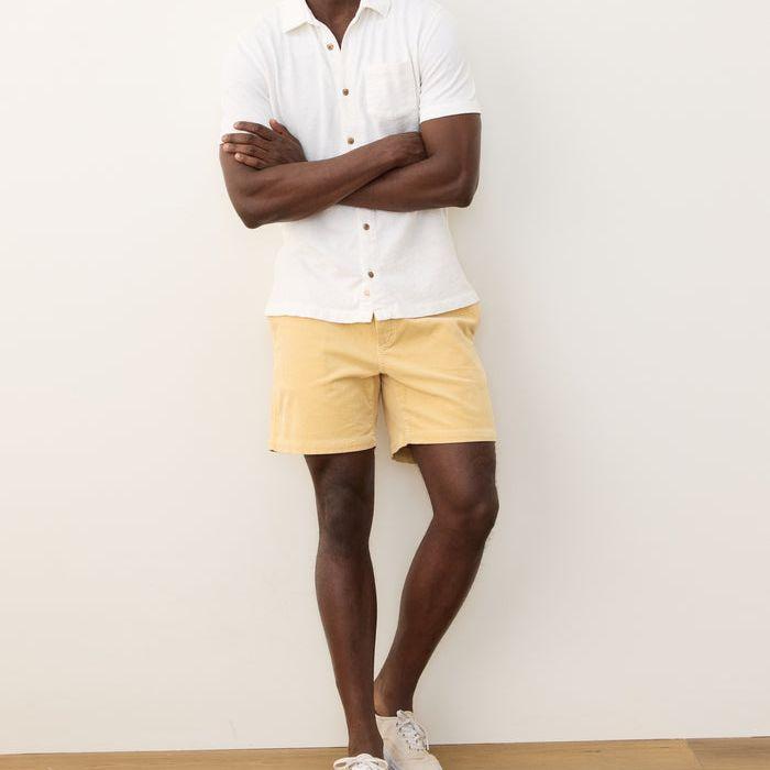 Vintage Heavy Slub Button Down | White